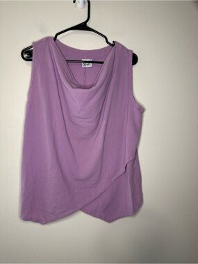 Oh my gauze! Purple 100% cotton tank size 2 (large) oversized